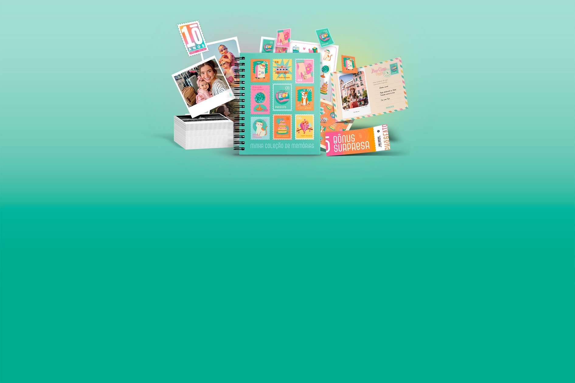 Dobro de fotos + brinde