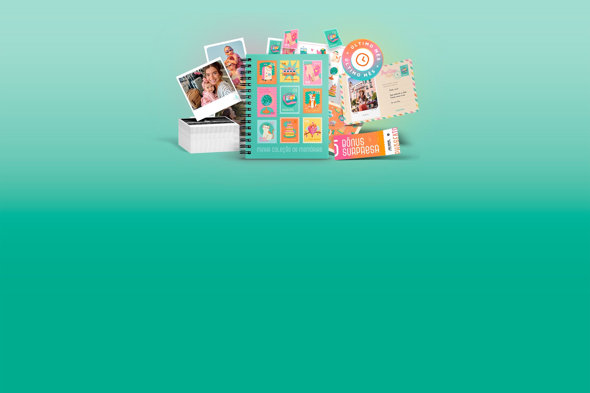 Dobro de fotos + brinde