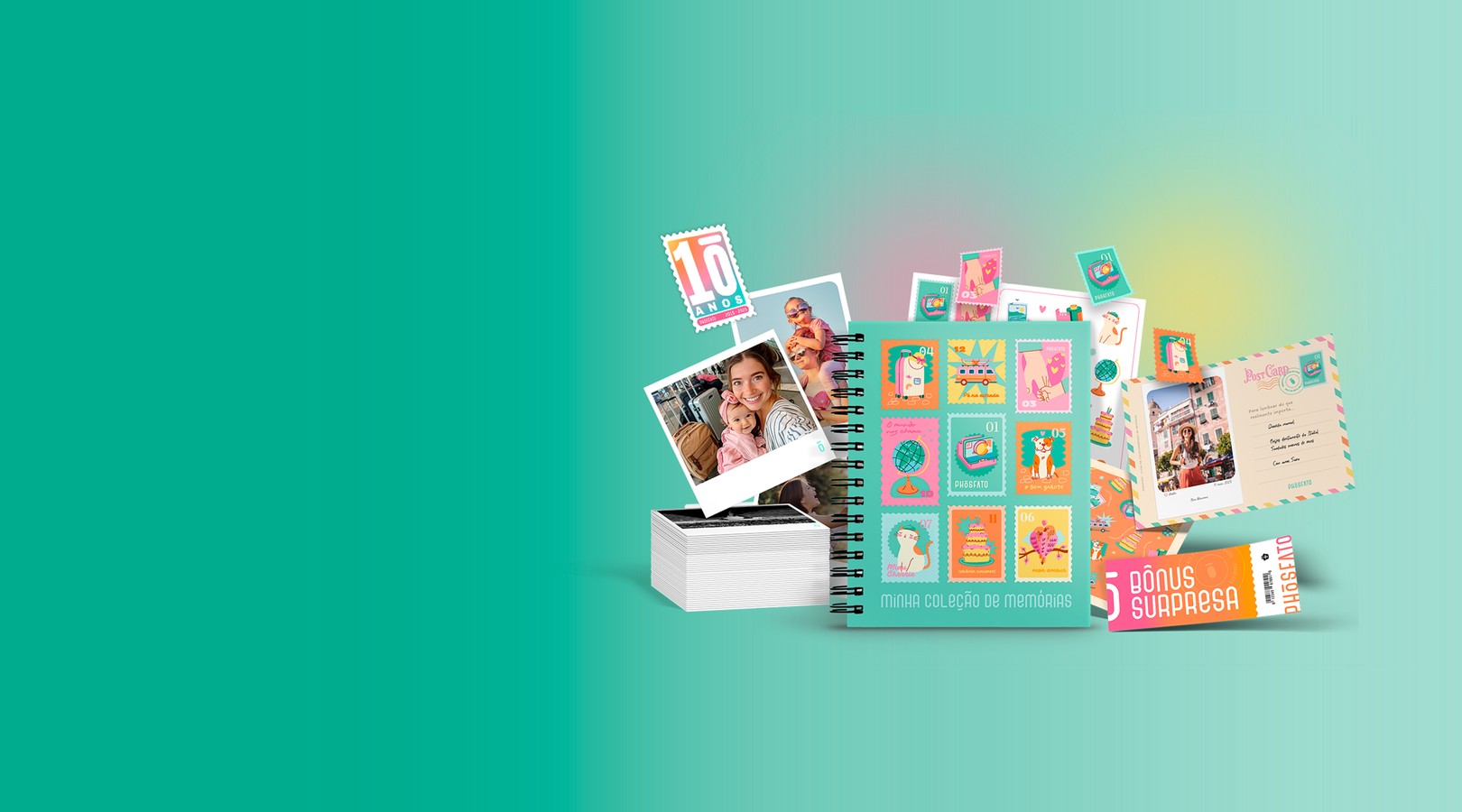 Dobro de fotos + brinde